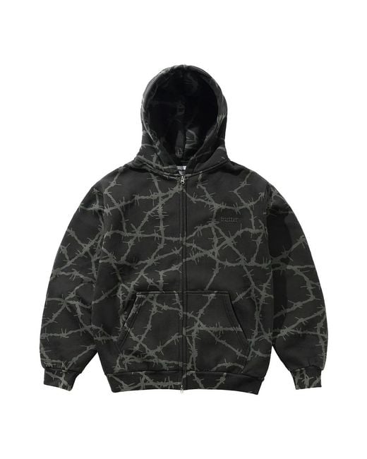 Butter Goods Wired Zip-Thru Hood in Black für Herren