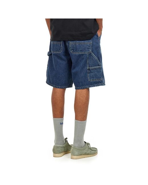 Carhartt Double Knee Short "Smith" Denim, 13.5 oz in Blue für Herren