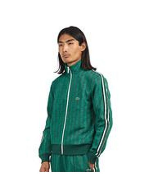 Lacoste Paris Jacquard Monogram Track Jacket in Green für Herren