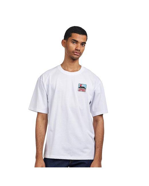 Edwin Sunset On Fuji San T-Shirt SS in White für Herren