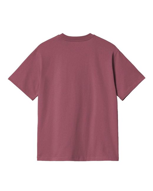 Carhartt W' S/S American Script T-Shirt in Purple für Herren