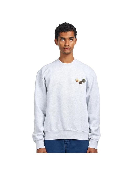 Carhartt Button Sweat in White für Herren