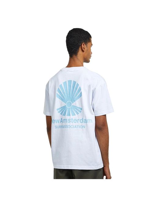 New Amsterdam Surf Association Oyster Tee in White für Herren