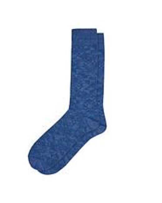 Anonymous Ism Quilt Knit Crew Socks in Blue für Herren