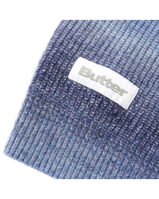 Butter Goods Beams 1/4 Zip Knit Polo in Blue für Herren