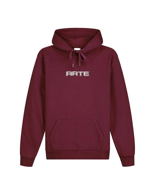 Arte' Arte Pixel Hoodie in Red für Herren