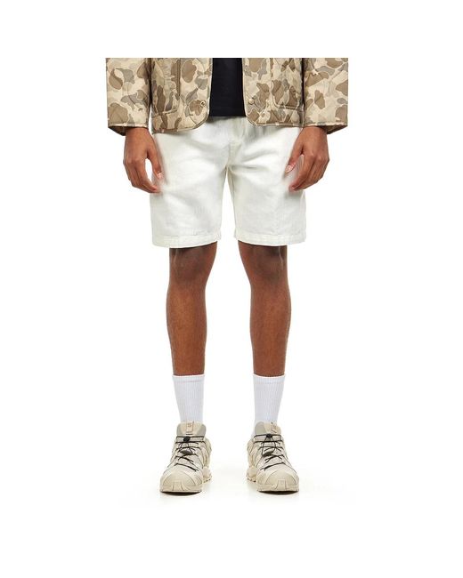 Carhartt Rainer Short "Shawnee" Herringbone, 8 oz in White für Herren