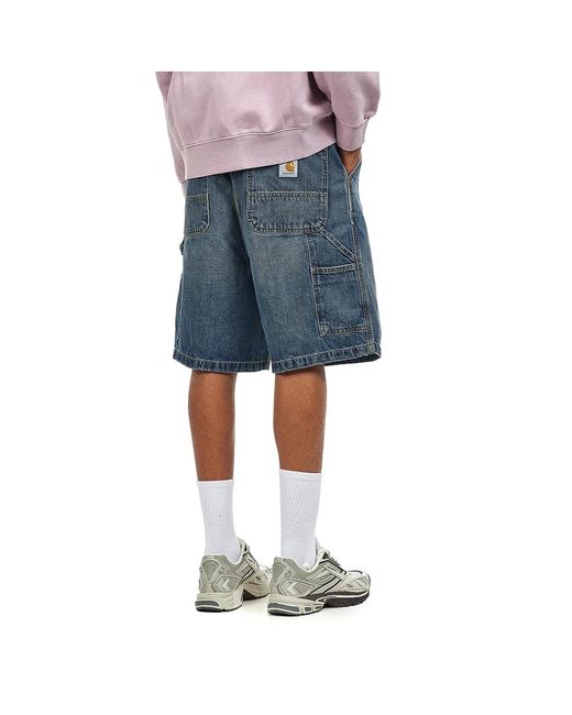 Carhartt OG Single Knee Short "Camano" Denim, 12 oz in Blue für Herren