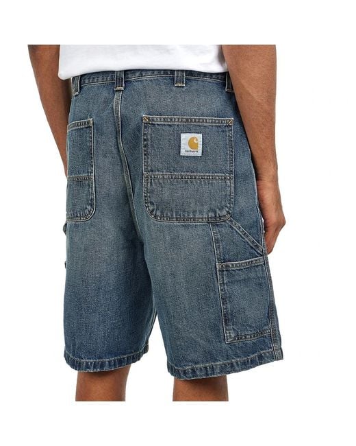 Carhartt OG Single Knee Short "Camano" Denim, 12 oz in Blue für Herren