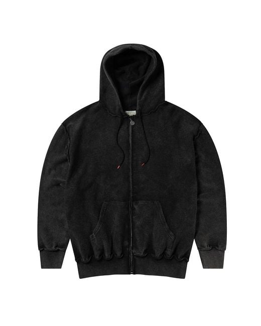 Aries Aged Reverso Temple Zip Through Hoodie in Black für Herren