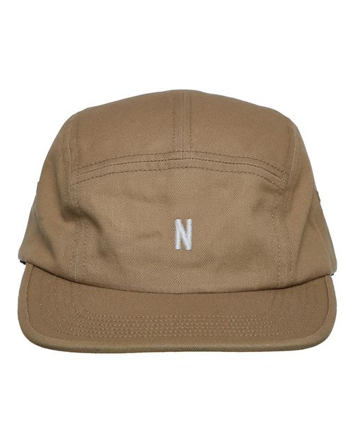 Norse Projects Brown Twill 5 Panel Cap