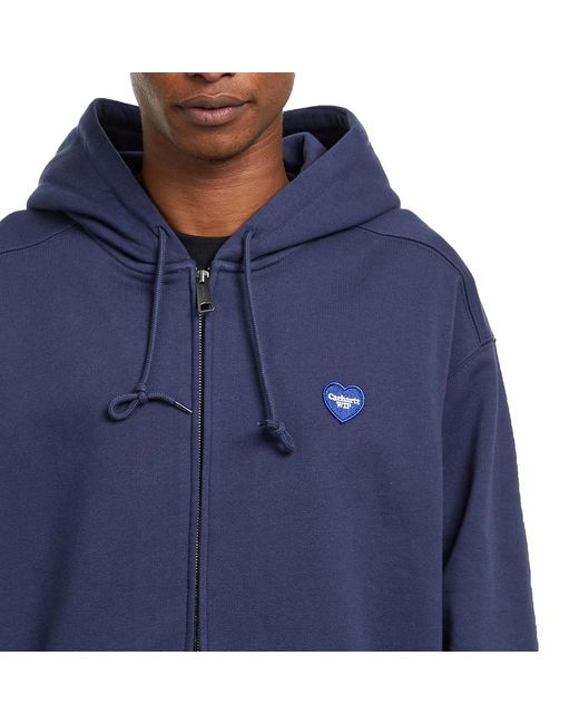 Carhartt Hooded Heart II Hartt Sweat Jacket in Blue für Herren