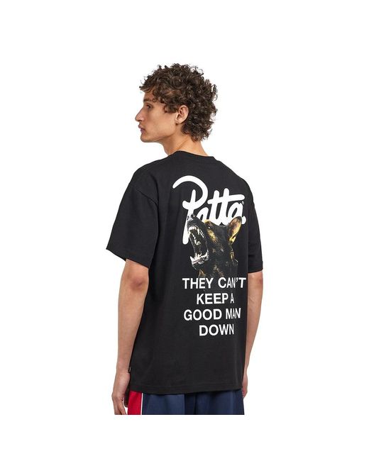 PATTA Bark T-Shirt in Black für Herren