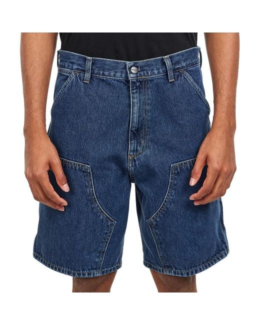 Carhartt Double Knee Short "Smith" Denim, 13.5 oz in Blue für Herren