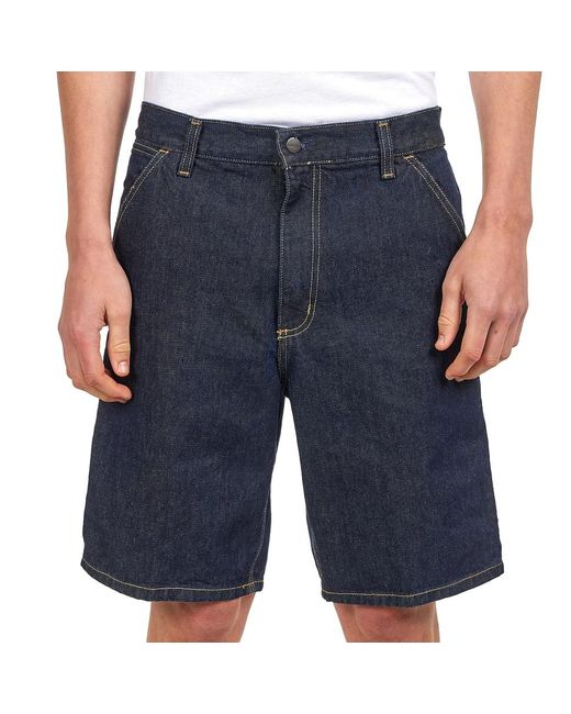 Carhartt Single Knee Short "Smith" Denim, 13.5 oz in Blue für Herren