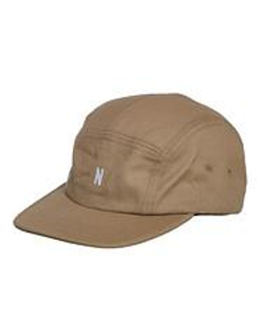 Norse Projects Brown Twill 5 Panel Cap