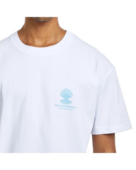 New Amsterdam Surf Association Oyster Tee in White für Herren