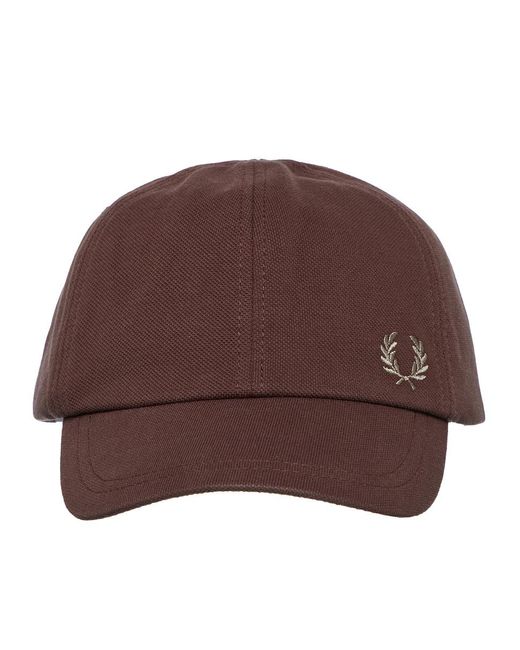 Fred Perry Brown Pique Classic Cap