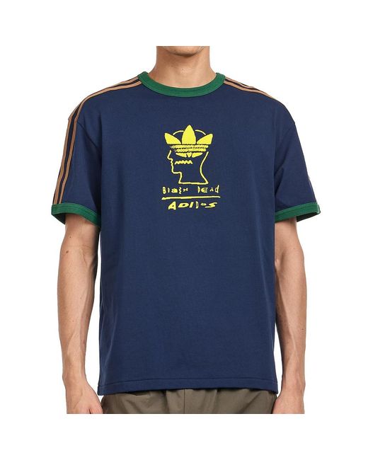 Adidas Brain Dead Tee in Blue für Herren