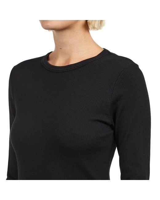 COLORFUL STANDARD Black Women Organic Rib LS T-Shirt