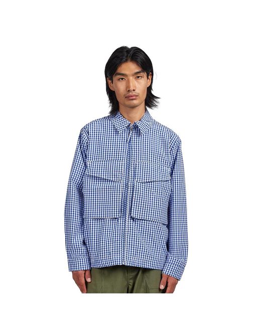 Pop Trading Co. Checked Boxer Overshirt in Blue für Herren