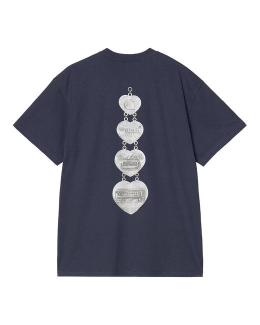 Carhartt S/S Hartt Chain T-Shirt in Blue für Herren