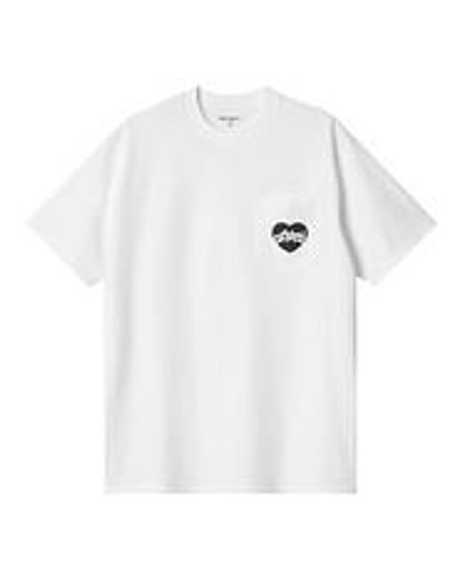 Carhartt S/S Amour Pocket T-Shirt in White für Herren