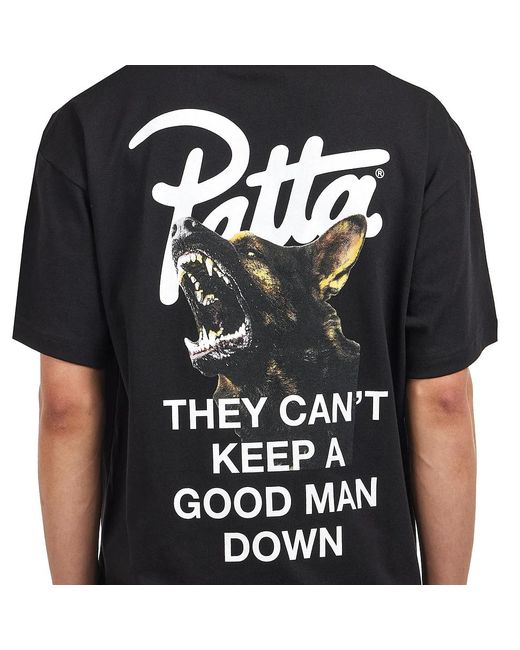 PATTA Bark T-Shirt in Black für Herren