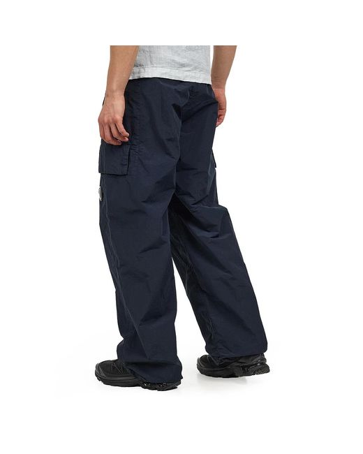 C P Company Flatt Nylon Oversize Pants in Blue für Herren