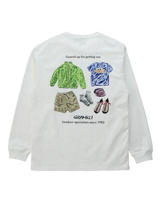 Gramicci Geared Up L/S Tee in Gray für Herren