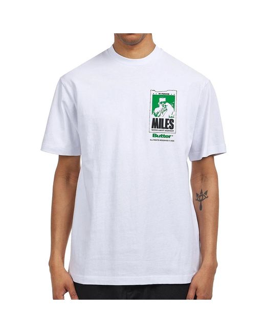Butter Goods Round About Midnight Tee in White für Herren