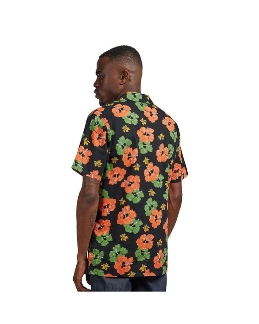 Nudie Jeans Arvid Flower Hawaii Shirt in Green für Herren