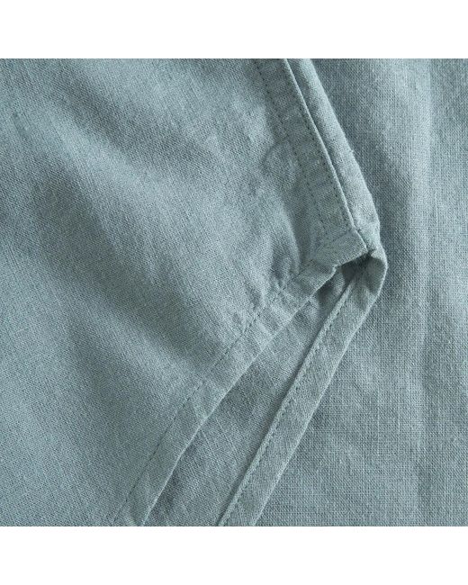 Norse Projects Algot Relaxed Cotton Linen Shirt in Blue für Herren