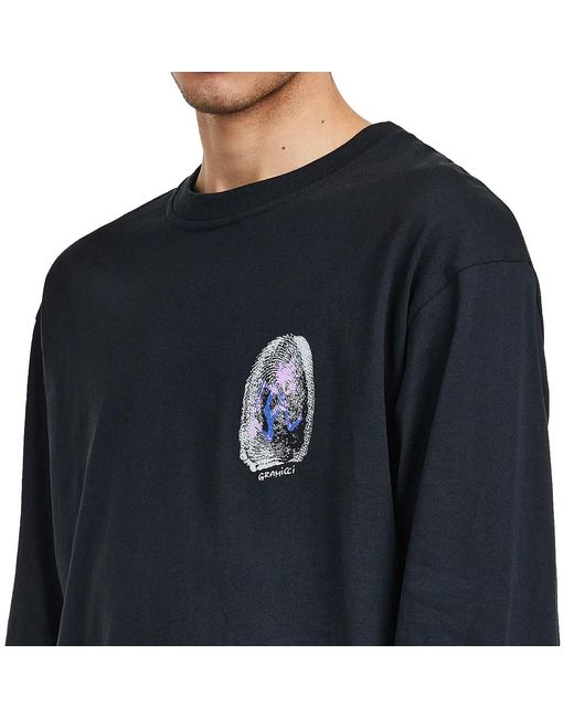 Gramicci Thumbprint L/S Tee in Blue für Herren