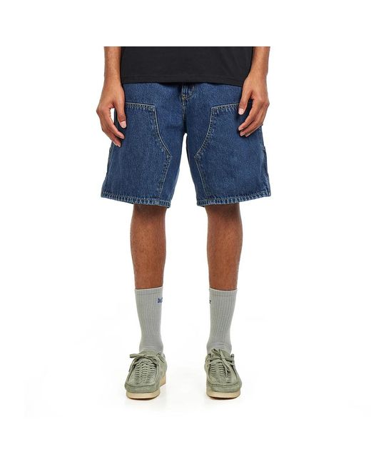 Carhartt Double Knee Short "Smith" Denim, 13.5 oz in Blue für Herren