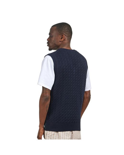 Lacoste Men's Knit Vest in Blue für Herren