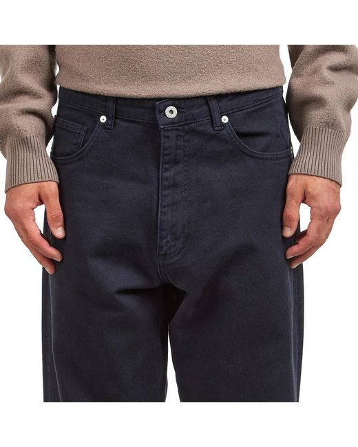 Norse Projects Mogens Relaxed 5 Pocket Heavy Twill in Blue für Herren