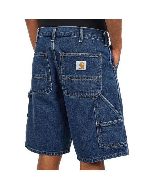 Carhartt Double Knee Short "Smith" Denim, 13.5 oz in Blue für Herren