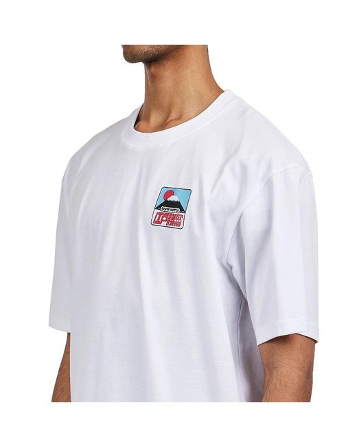 Edwin Sunset On Fuji San T-Shirt SS in White für Herren