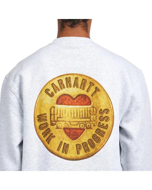 Carhartt Button Sweat in White für Herren