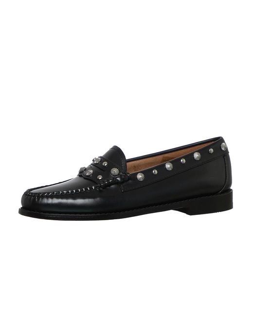 G.H.BASS Black Weejun WMN Penny Stud