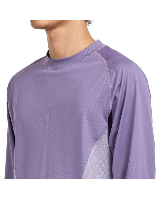 Satisfy AuraLite Tech Long Tee in Purple für Herren
