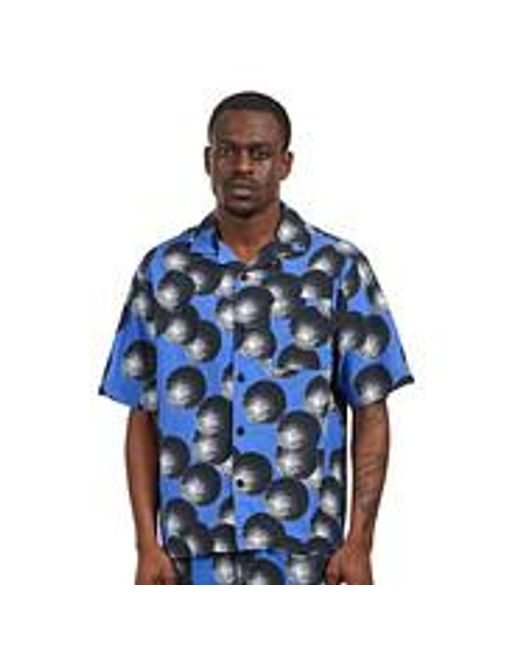 Edwin Dots Shirt SS in Blue für Herren
