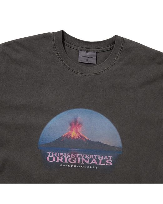 Thisisneverthat Volcano Tee in Black für Herren