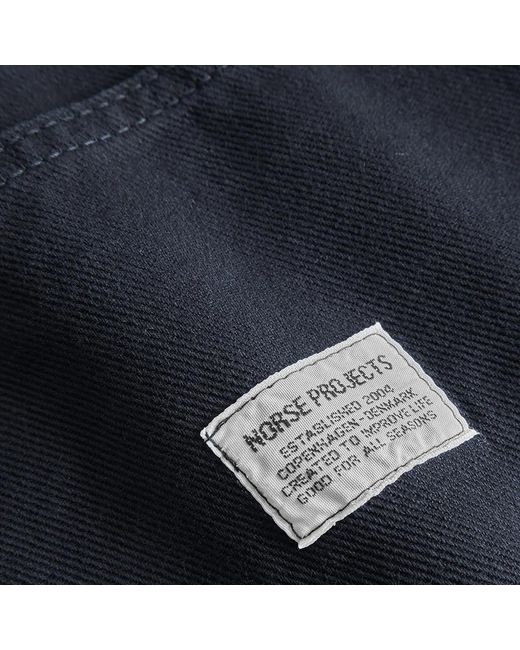 Norse Projects Mogens Relaxed 5 Pocket Heavy Twill in Blue für Herren