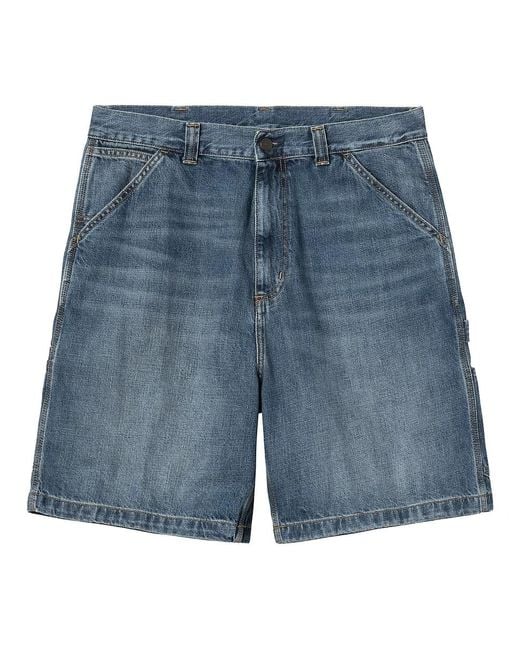 Carhartt OG Single Knee Short "Camano" Denim, 12 oz in Blue für Herren