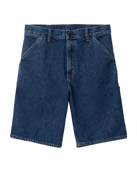 Carhartt Single Knee Short "Smith" Denim, 13.5 oz in Blue für Herren