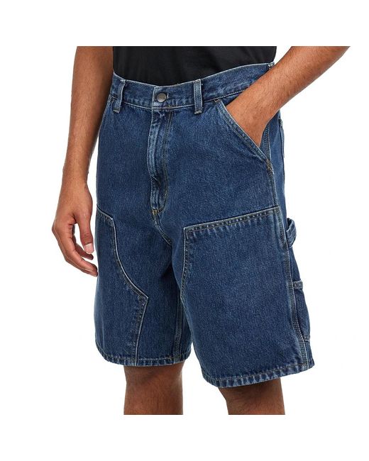 Carhartt Double Knee Short "Smith" Denim, 13.5 oz in Blue für Herren