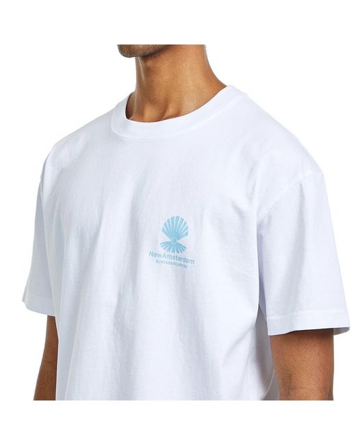 New Amsterdam Surf Association Oyster Tee in White für Herren