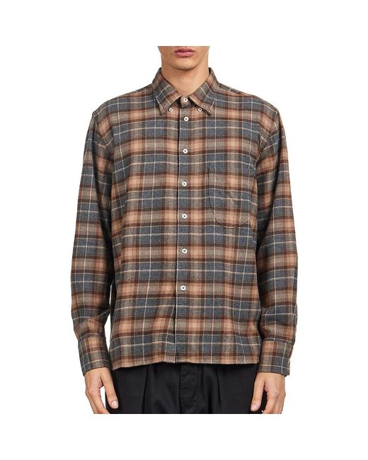 Universal Works Lazy Day Shirt in Brown für Herren